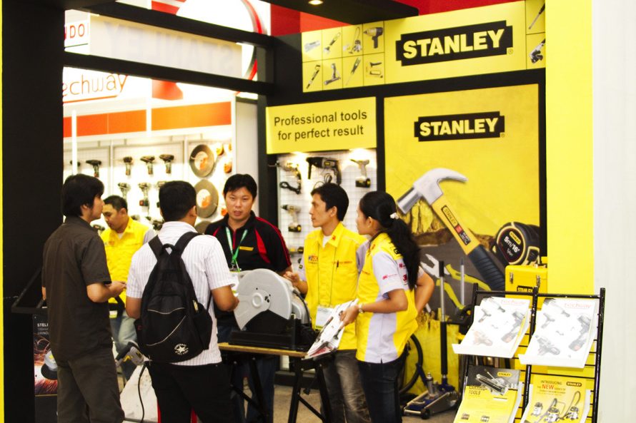 Exhibitor Stanley demonstrates latest professional Tools at South East Asia’s largest exhibition of Tools & Hardware.